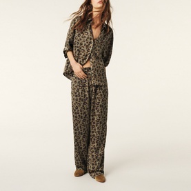 Bloy Leopard Mid-Rise Trousers