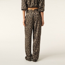 Bloy Leopard Mid-Rise Trousers