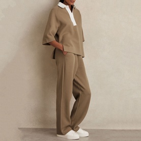 Gaia Contrast Collar Sweatshirt