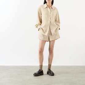 Dais Linen-Mix Shorts