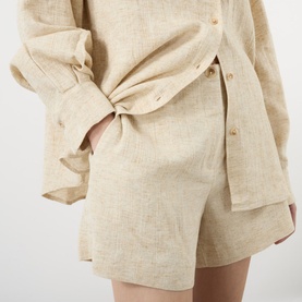 Dais Linen-Mix Shorts