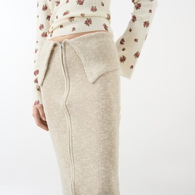 Line Zip-Through Skirt