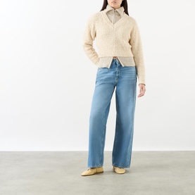 W Wide-Leg Jeans