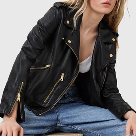 Balfern Leather Biker Jacket