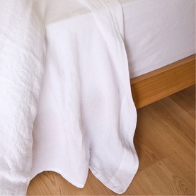 Pure Linen Flat Sheet White