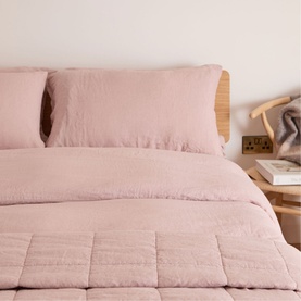 Blush Pure Linen Duvet Set