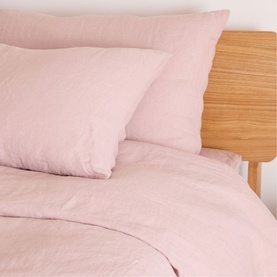 Blush Pure Linen Duvet Set