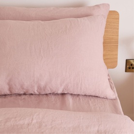 Blush Pure Linen Duvet Set