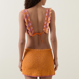 Crochet Frill Bikini Top