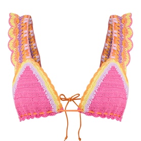 Crochet Frill Bikini Top