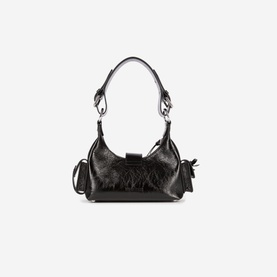 Amelia Cracked Leather Shoulder Bag
