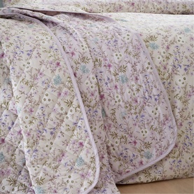 Ditsy Floral Bedspread Lilac