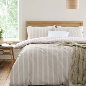 Ashford Stripe Duvet Set Natural