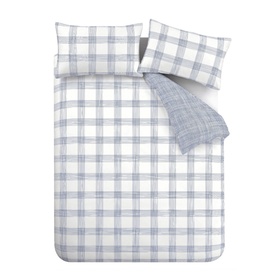 Marlow Check Duvet Set Blue