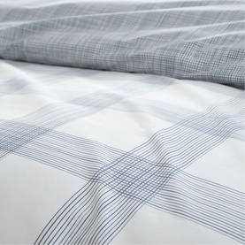 Marlow Check Duvet Set Blue