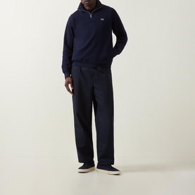 Crocodile Logo Half-Zip Sweatshirt