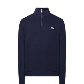 Crocodile Logo Half-Zip Sweatshirt