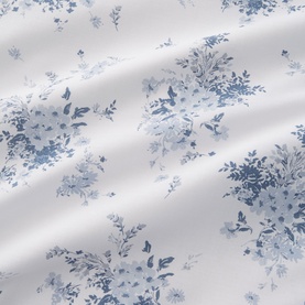 Lucie Floral Duvet Set Blue