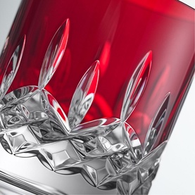 Lismore Red Tumbler Straight Glass, Set of Two