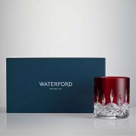 Lismore Red Tumbler Straight Glass, Set of Two