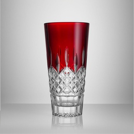 Lismore Red Vase 25 cm