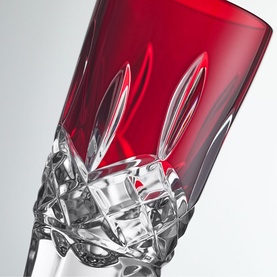 Lismore Red Shot Glass, Set of Four