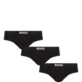 Three-Pack Boss One Logo Briefs