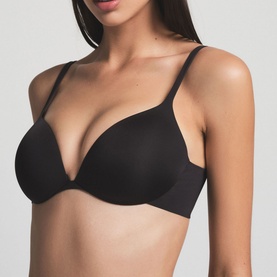 Teardrop Push Up Bra Onyx