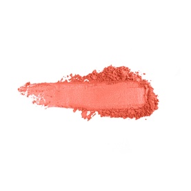 YSL Make Me Blush Bold Blurring Blush in Rose Haze 6, coral-pink powder swatch showing texture and pigmentation