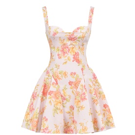 Bunny Floral Twill Mini Dress