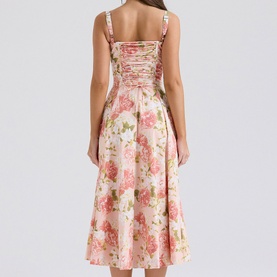 Carmen Peony Bustier Sundress