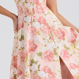 Carmen Peony Bustier Sundress