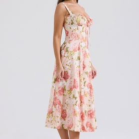 Carmen Peony Bustier Sundress