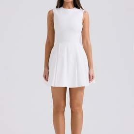 Claretta Pleated Mini Dress