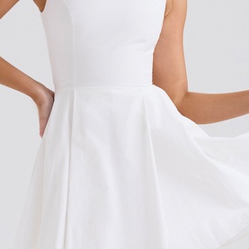 Claretta Pleated Mini Dress