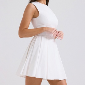 Claretta Pleated Mini Dress