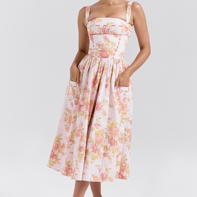 Vivien Floral Flared Sundress