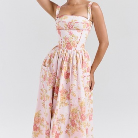 Vivien Floral Flared Sundress