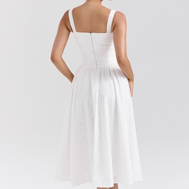 Vivien Broderie Anglais Flared Sundress