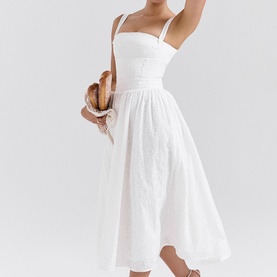 Vivien Broderie Anglais Flared Sundress