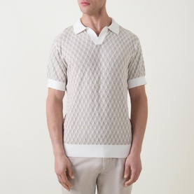 Galdfield Knitted Polo Shirt