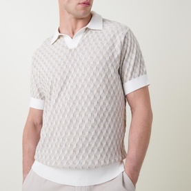 Galdfield Knitted Polo Shirt