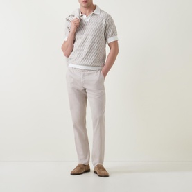 Galdfield Knitted Polo Shirt