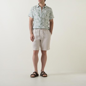 Drawstring Linen Shorts