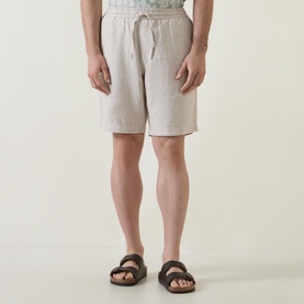 Drawstring Linen Shorts