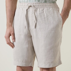 Drawstring Linen Shorts