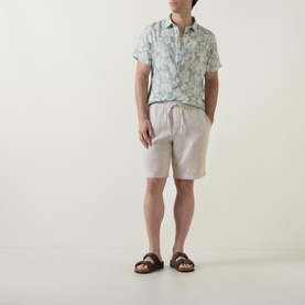 Drawstring Linen Shorts