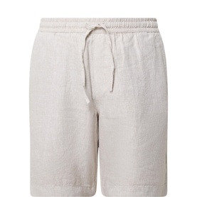 Drawstring Linen Shorts