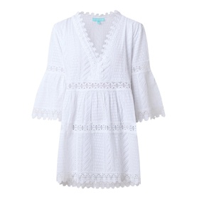 Victoria Crochet-Embroidered Mini Dress