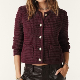 Gaspard Textured Cardigan